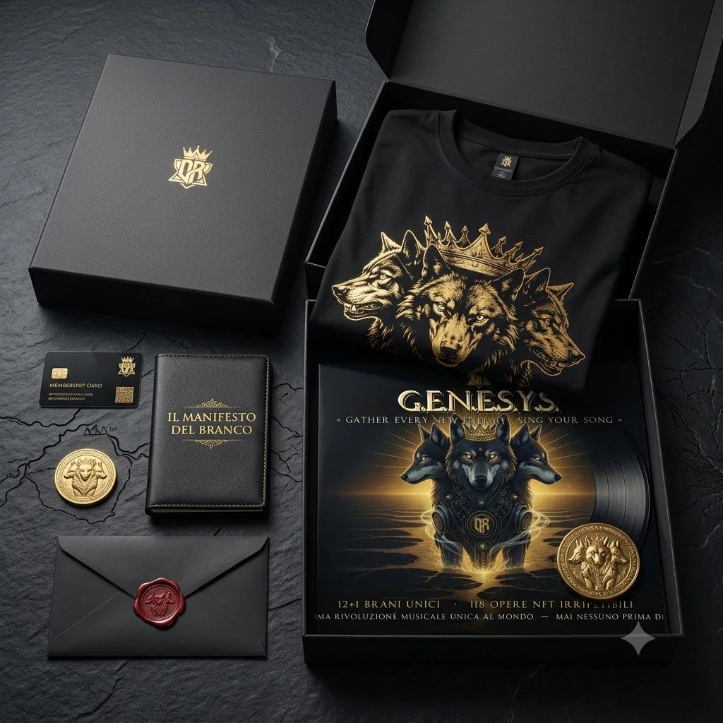 Kit dei Pionieri — shirt GENESYS del Branco, moneta e Manifesto del Branco